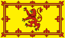 The Royal Standard of Scotland, first adopted by king William I, (1143&ndash;1214).
