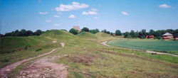 Gamla Uppsala, the centre of worship in Sweden until the temple was destroyed in the late 11th century.