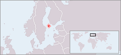 Location of &Aring;land