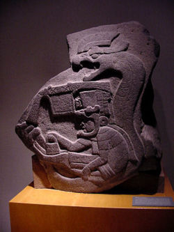 Monument 19 from La Venta is the earliest known representation of a feathered serpent in Mesoamerica.&copy; George & Audrey DeLange, used with permission.