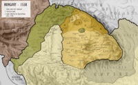 Hungary around 1550