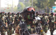 Mexican army during the Independence Day parade