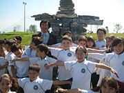 School children, from Monterrey, Nuevo Le&oacute;n.