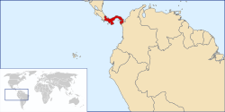 Location of Panam&aacute;