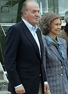 King Juan Carlos I of Spain and Queen Sof&iacute;a of Spain.