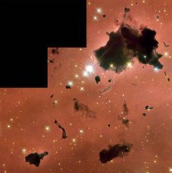 Bok globules in H&nbsp;II region IC 2944.