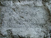 A Roman inscription at the castle hill of Trenč&iacute;n (178-179 AD).