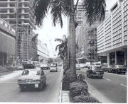 Shenton Way circa 1970, the period of time where Singapore underwent immense economic development under the leadership of Lee Kuan Yew.