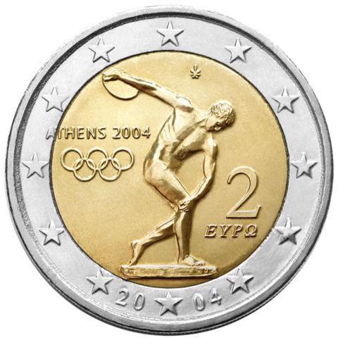Image:&euro;2 commemorative coin Greece 2004.jpg