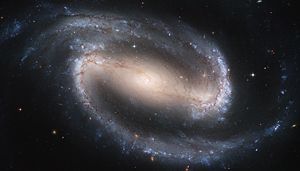 NGC 1300, an example of a barred spiral galaxy. Credit:Hubble Space Telescope/NASA/ESA.