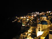 Oia at night