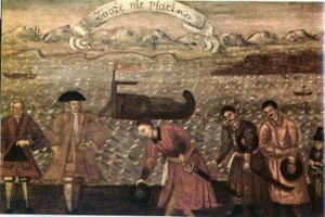 ...and "Grain doesn't pay". The two pictures illustrate that agriculture, once extremely profitable to the nobility (szlachta) in the Polish&ndash;Lithuanian Commonwealth, became much less so beginning in the second half of the 17th century.