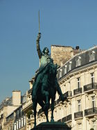 A statue of George Washington in the Place d'I&eacute;na, Paris, France
