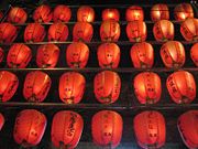 Paper lanterns outside of Taoist Benevolence Temple (C&iacute;hu&igrave; Gōng) in Banqiao, Taipei.