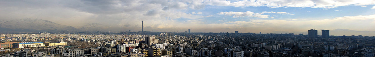 Panoramic view from Tehran.