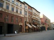 Set of Gangs of New York in Cinecittà studios, Rome.