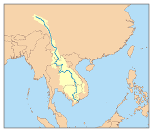 Image:Mekong River watershed.png