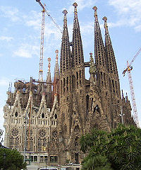 The Sagrada Fam&iacute;lia church, Gaudi's masterpiece