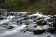 The youthful Tambo River flowing over a slight change in topography