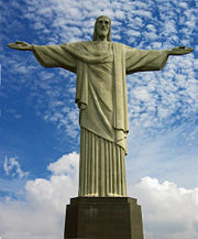 Christ the Redeemer, in Corcovado mountain. One of the New Seven Wonders of the World.