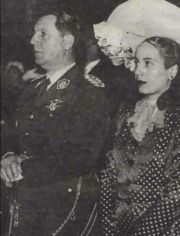 Juan and Eva Per&oacute;n, 1945