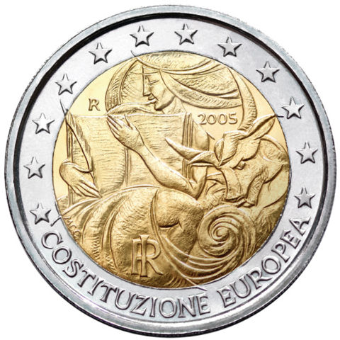 Image:&euro;2 commemorative coin Italy 2005.jpg