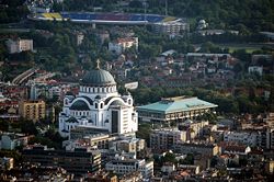 Temple of Saint Sava and the National Library of Serbia