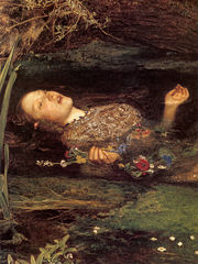  Ophelia (detail). By John Everett Millais, 1851&ndash;52. Tate Britain.