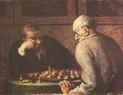 Honor&eacute; Daumier, The Chess Players