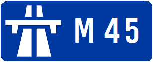 Image:UK motorway M45.PNG