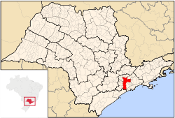 Location of S&atilde;o Paulo