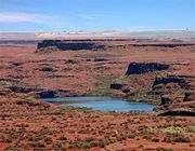 Drumheller Channels, part of the channeled scablands formed by the Missoula Floods
