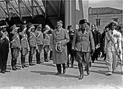 Adolf Hitler and Benito Mussolini during Hitler's visit to Venice from 14&ndash;16 June 1934.