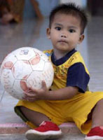 This little boy will be one of the first children to find a home at SOS Children&rsquo;s Village Meulaboh,