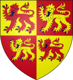 The arms of the royal house of Gwynedd were traditionally first used by Llywelyn's father, Iorwerth Drwyndwn