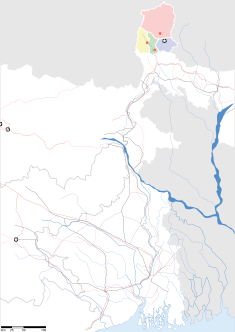 Map indicating the location of Sikkim