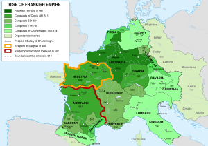 Territorial situation of the Frankish Empire, AD 481&ndash;814.