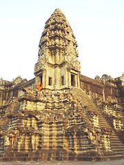The north-west tower of the inner gallery at sunset