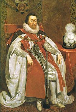 James I of England by Daniel Mytens (1621)